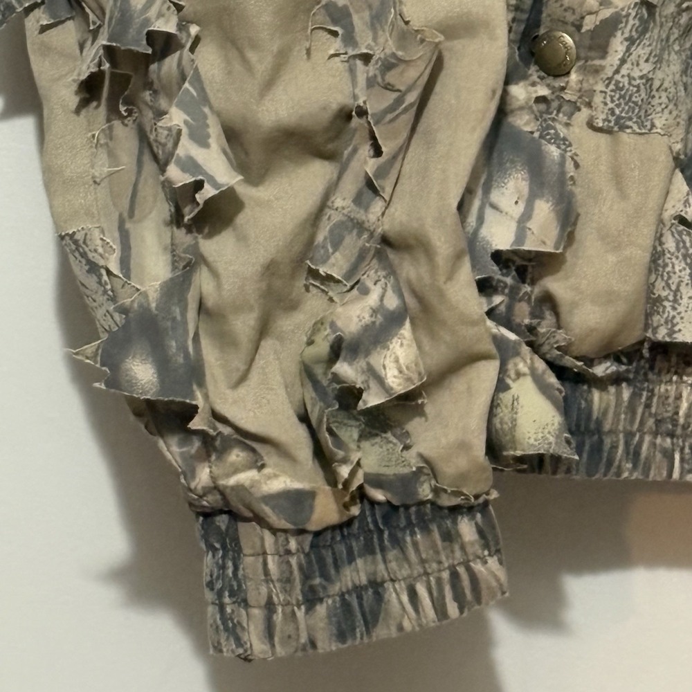 Cabela's Jacket Men's 2XL Camo Ghillie Leafed Hunting Coat Mossy Oak Break Up - Picture 2 of 7
